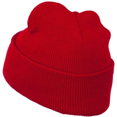 Skullies & Beanies Super Stretch Knit Watch Cap Beanie - Red - C211LUGVI01 $7.45