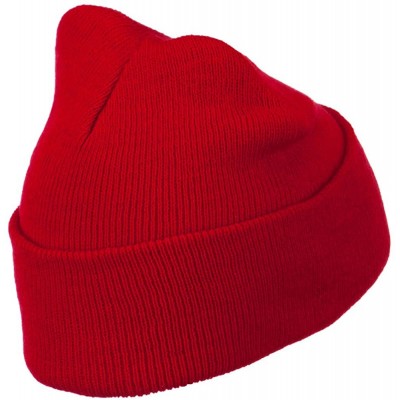 Skullies & Beanies Super Stretch Knit Watch Cap Beanie - Red - C211LUGVI01 $7.45