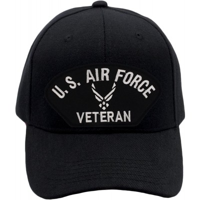 Baseball Caps US Air Force Veteran Hat/Ballcap Adjustable One Size Fits Most - Black - CY18KWG3ETL $53.45