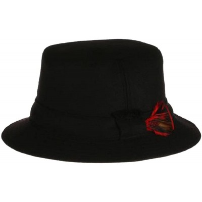 Newsboy Caps Men's Donegal Tweed Original Irish Walking Hat - Black - CW182OA47H5 $56.53