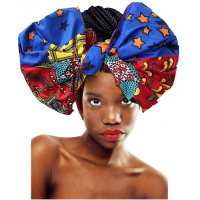 Headbands Stretch Turbans Head-Wrap for Women African Printed Long Hair Scarf Headband - Floral F - CY18I5K9AZI $10.47
