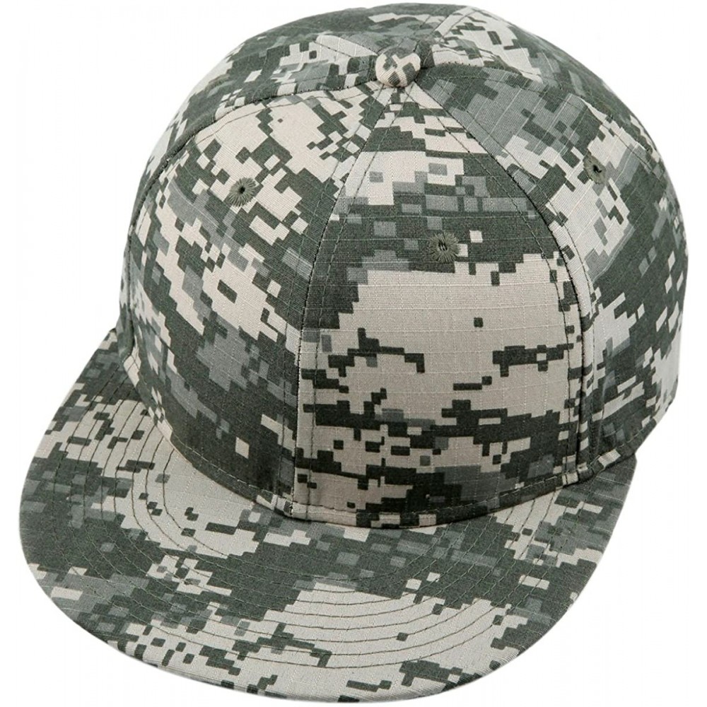 Baseball Caps Unisex Snapback Hat-3D Camo Leaves Printed Outdoor Hunting Flat Brim Baseball Cap - 032-us Acu Digital Camo - C...