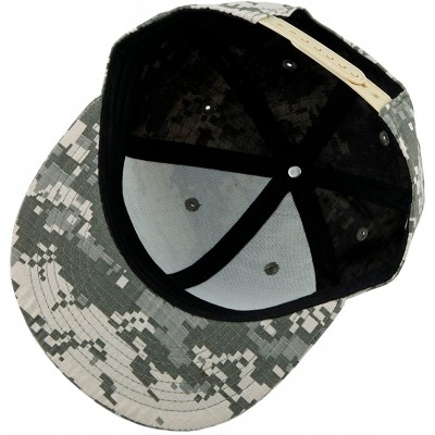 Baseball Caps Unisex Snapback Hat-3D Camo Leaves Printed Outdoor Hunting Flat Brim Baseball Cap - 032-us Acu Digital Camo - C...