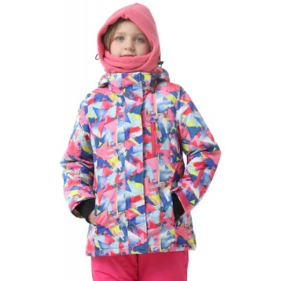 Balaclavas Parent Child Winter Double Layer Fleece Balaclava Adjustable Ski Mask Hood - Pink - Child - CQ18ZE676K7 $10.46