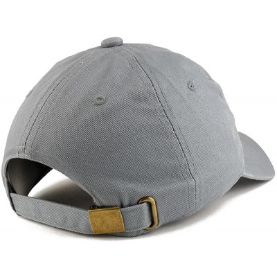 Baseball Caps WTF America Embroidered Low Profile Soft Cotton Dad Hat Cap - Grey - CS18D56WUC0 $21.73