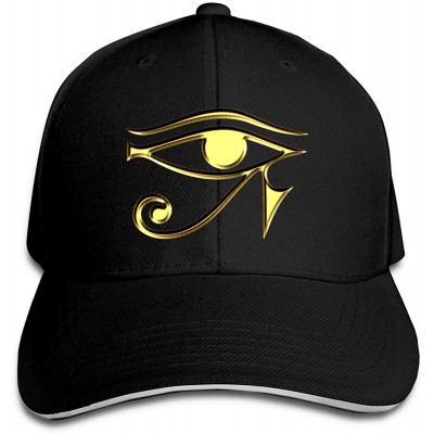 Baseball Caps Egyptian Ibis Ankh Horus Eye Baseball Cap Men's Women Sports Adjustable Dad Hat - Black - CT18QY24LY7 $11.95