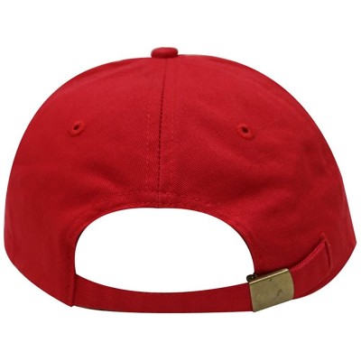 Baseball Caps Pepperoni Pizza Cotton Baseball Dad Caps - Red - C012LLUVUH1 $13.11