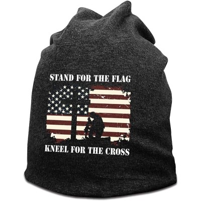 Skullies & Beanies I Run Hoes for Money Women's Beanies Hats Ski Caps - Stand for the Flag Kneel for the Cross /Deep Heather ...