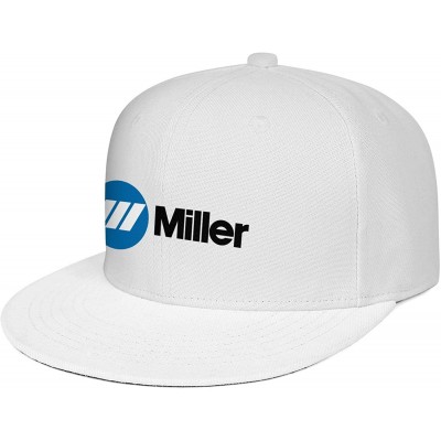 Baseball Caps Mens Miller-Electric- Baseball Caps Vintage Adjustable Trucker Hats Golf Caps - White-85 - CZ18ZLGW3QC $17.34