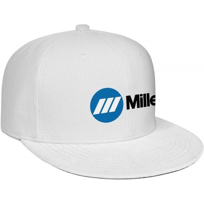 Baseball Caps Mens Miller-Electric- Baseball Caps Vintage Adjustable Trucker Hats Golf Caps - White-85 - CZ18ZLGW3QC $17.34