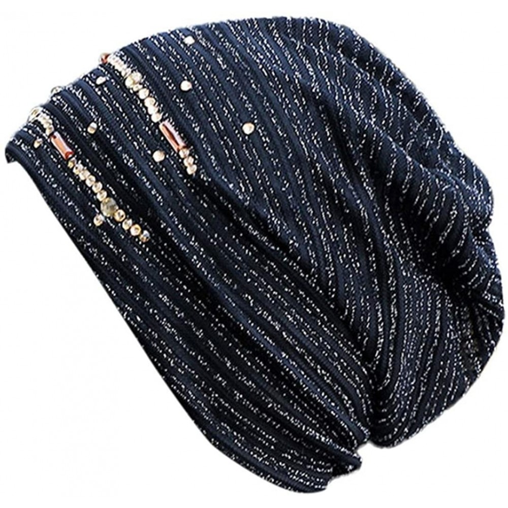 Skullies & Beanies Women Hijab Hat Lace Ninja Underscarf Head Islamic Cover Bonnet Cap Beanie Hat - Black - C0188KG3ZSQ $9.91