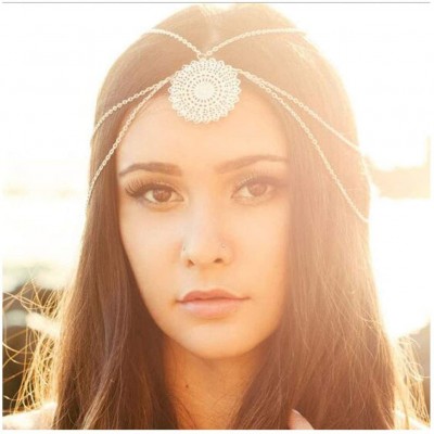 Headbands Bohemia Hair Accessories Goldn Flowers Disk Headbands for Women and Girls. - CE185382M2U $11.62