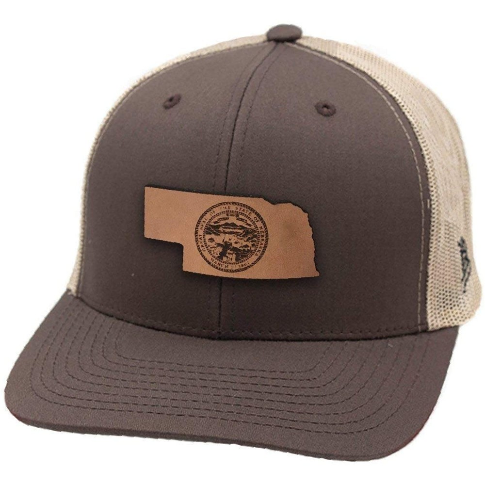 Baseball Caps Midnight 37 Curved Trucker - Brown/Tan - CA18IGR8X4S $32.25