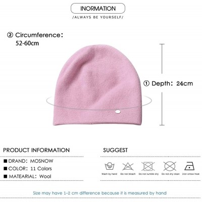 Skullies & Beanies Women's Fashion Soft Stretchy Knit Beanie Slouchy Stylish Skull Cap Cashmere Winter Hats for Girl Women - ...