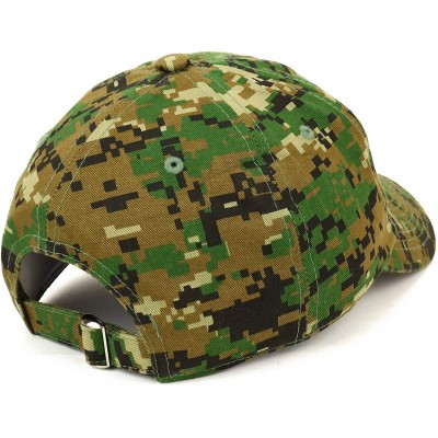 Baseball Caps Drone Operator Pilot Embroidered Soft Crown 100% Brushed Cotton Cap - Digital Green Camo - CN18S23HA5D $22.62