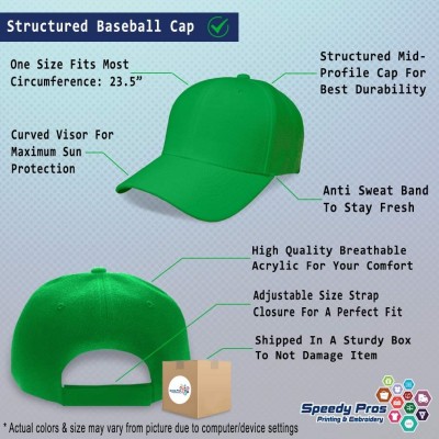 Baseball Caps Custom Baseball Cap Train Embroidery Dad Hats for Men & Women Strap Closure 1 Size - Kelly Green - CL18Y2UZO88 ...