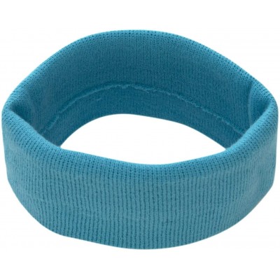 Skullies & Beanies USA Made Stretch Headband - Turquoise - CH1885ZX4Z7 $28.31