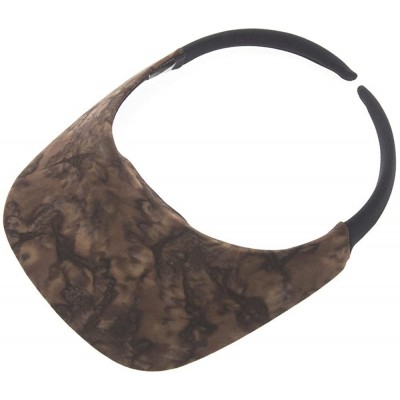 Visors Original Size Print Sport Sun Visor - Marble Brown - C912E3BEYWN $12.67