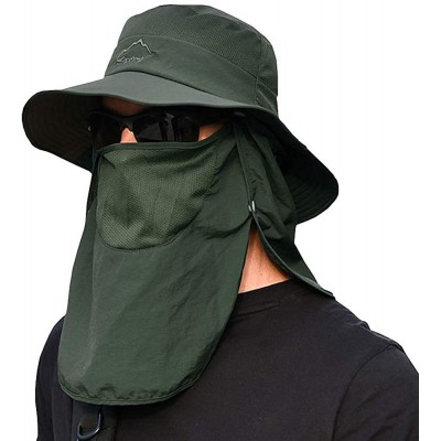 Bucket Hats Fashion Outdoor Protection Waterproof Breathable - Green-1 - C1196MNCG4K $20.37