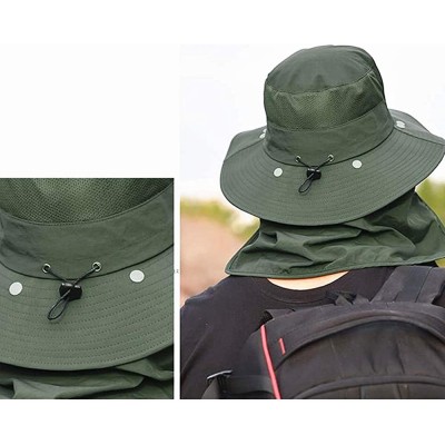 Bucket Hats Fashion Outdoor Protection Waterproof Breathable - Green-1 - C1196MNCG4K $20.37