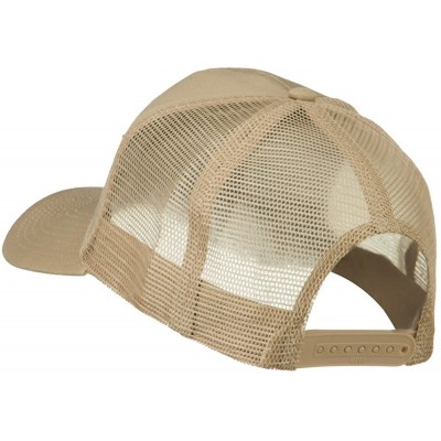 Baseball Caps US Top Gun Military Patched Mesh Back Cap - Khaki - CR11MJ3SB95 $22.38