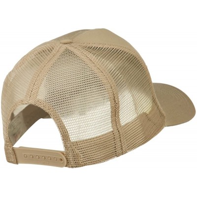 Baseball Caps US Top Gun Military Patched Mesh Back Cap - Khaki - CR11MJ3SB95 $22.38