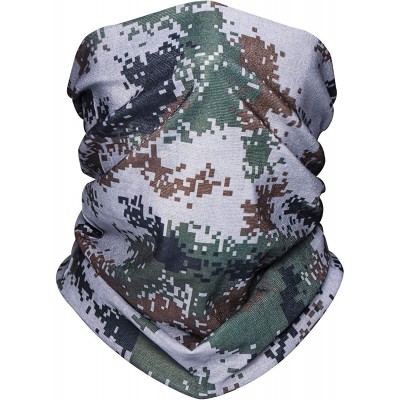Balaclavas Bandana Cloth Face Mask Washable Face Covering Neck Gaiter Dust Mask - Digital Camouflage 02 - C0198O65GWY $18.05