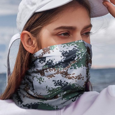 Balaclavas Bandana Cloth Face Mask Washable Face Covering Neck Gaiter Dust Mask - Digital Camouflage 02 - C0198O65GWY $10.24