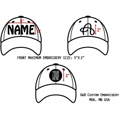 Baseball Caps Custom Embroidered Hat. Create Your Logo with Your Name and Initials. Flexfit Cap. - White - CM18CW6TME5 $27.91