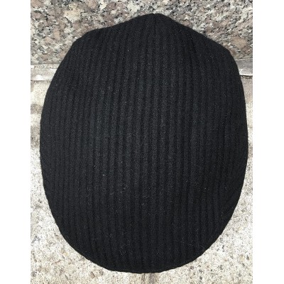 Newsboy Caps Men's Premium 100% Wool Classic Ivy Newsboy Collection Hat - Black - CM12BQVVY2B $16.24