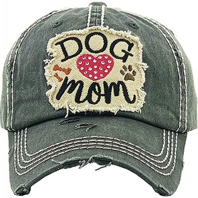 Baseball Caps Show Your Tude! Cotton Adjustable Baseball Caps - Charcoal-dog - CC198L27S45 $18.39