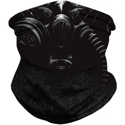 Balaclavas Bandana Face Mask Neck Gaiter- Unisex Scarf Mask Tube Multifunctional Headwear- Buff Face Mask - D-black-3 - CO198...