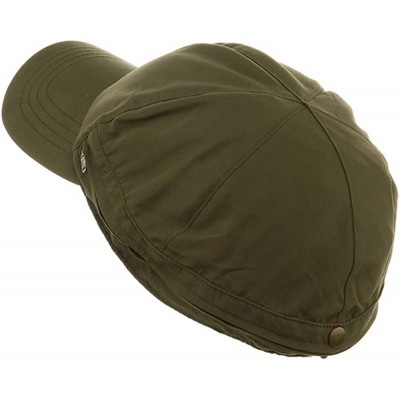 Sun Hats Zippered Flap Caps - Olive - C0111C691P3 $11.25