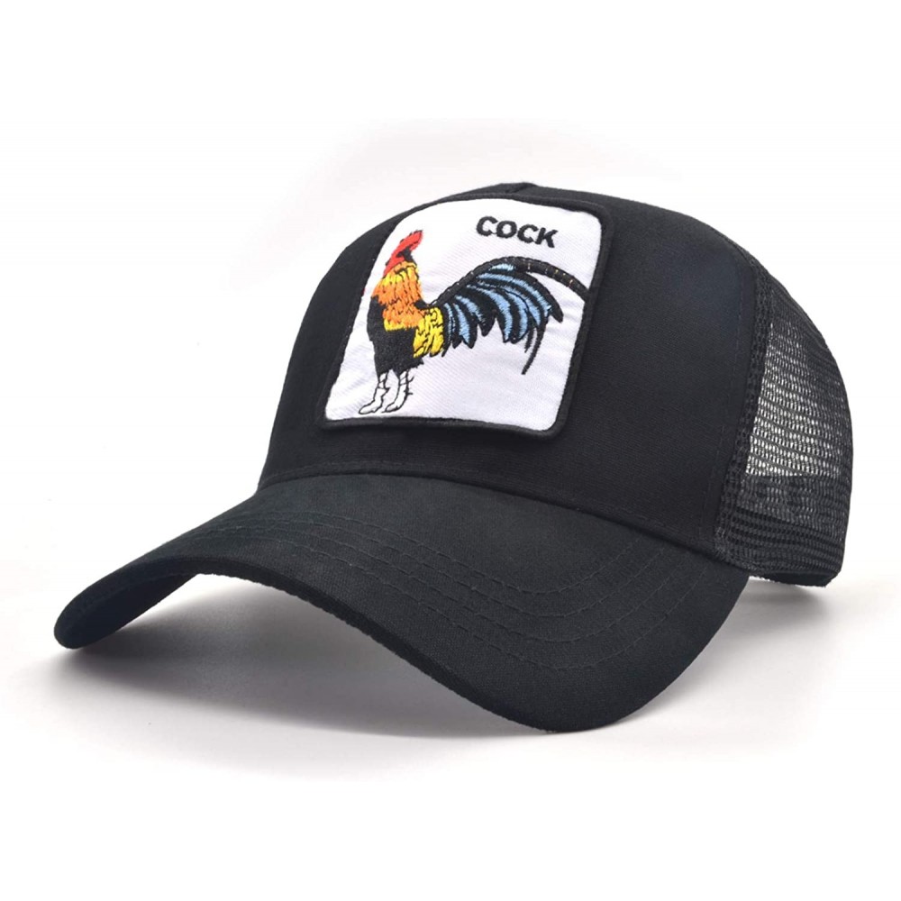 Baseball Caps Profile Baseball Trucker Adjustable Outdoor - Black Cock - CG18A7NU3GQ $11.44