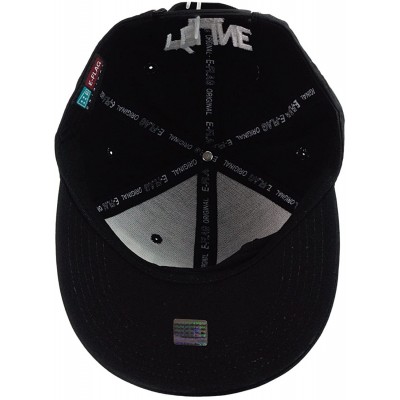 Baseball Caps Féline Meow Embroidered Logo Flat Bill Black Snapback Cap - CP11Y7EL821 $11.85