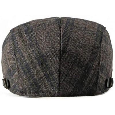 Newsboy Caps 2 Pack Men's Cotton Flat Cap Ivy Gatsby Newsboy Hat - G - C218M042GLM $12.50