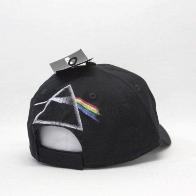 Baseball Caps Classic Rock and Roll Music Band Adjustable Baseball Cap with Iconic Lapel Pin - Dark Side of the Moon Black - ...