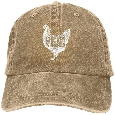 Baseball Caps Funny Farm Farmer Chicken Unisex Vintage Adjustable Cotton Baseball Cap Denim Dad Hat Cowboy Hat - Natural - C8...