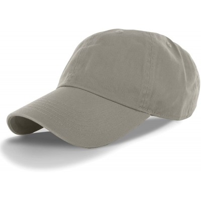 Baseball Caps Plain 100% Cotton Adjustable Baseball Cap - Gray - CE11SEDFBH9 $8.06