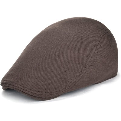 Newsboy Caps Men's Cotton Flat Ivy Gatsby Newsboy Driving Hat Cap - Style2-brown - CL1803863M5 $27.82