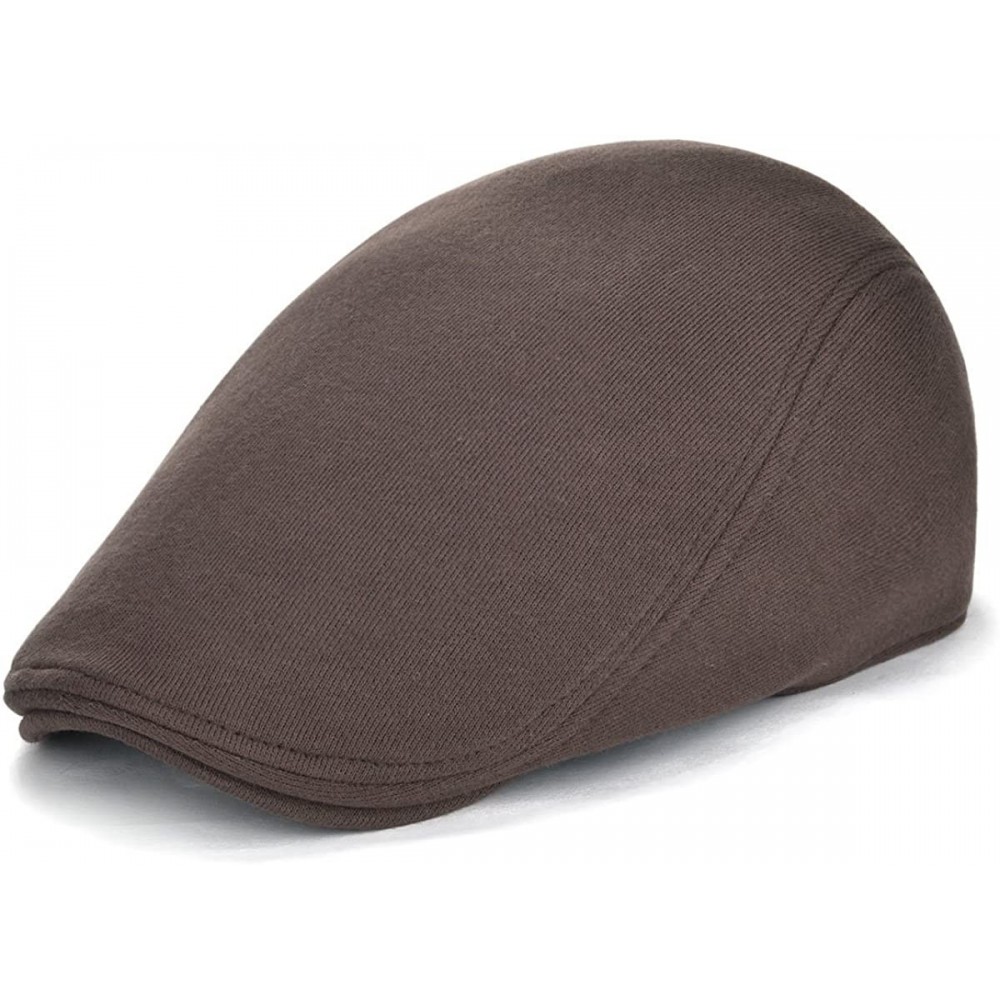 Newsboy Caps Men's Cotton Flat Ivy Gatsby Newsboy Driving Hat Cap - Style2-brown - CL1803863M5 $13.75