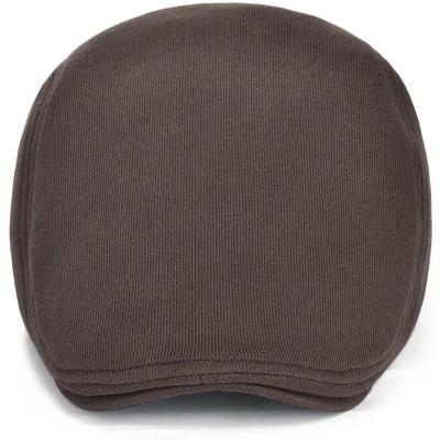 Newsboy Caps Men's Cotton Flat Ivy Gatsby Newsboy Driving Hat Cap - Style2-brown - CL1803863M5 $13.75