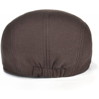 Newsboy Caps Men's Cotton Flat Ivy Gatsby Newsboy Driving Hat Cap - Style2-brown - CL1803863M5 $13.75