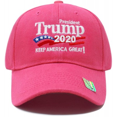 Baseball Caps Trump 2020 Keep America Great Campaign Embroidered US Hat Baseball Ball Cap Hook and Loop Back Closure - CF18I5...