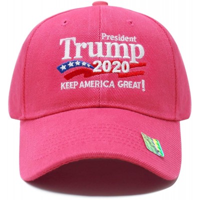 Baseball Caps Trump 2020 Keep America Great Campaign Embroidered US Hat Baseball Ball Cap Hook and Loop Back Closure - CF18I5...