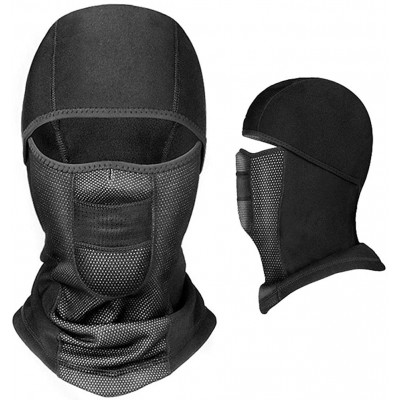 Balaclavas Winter Ski Mask Balaclava Mens Women- Wind-Resistant Face Mask-Black - CD18KINGQ9N $11.57