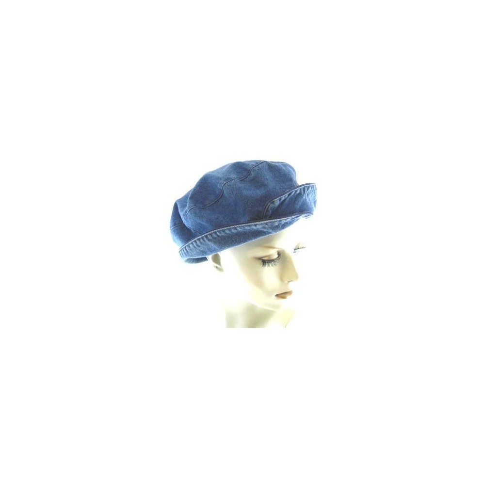 Bucket Hats Denim Double Beret - CF111OMPCUN $21.05