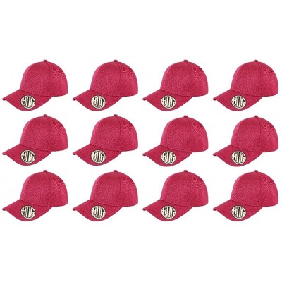 Baseball Caps ( Pack of 12 ) Classic Premium Baseball Cap Adjustable Size Plain Hat Unisex - Burgundy - C41865DMC09 $72.30