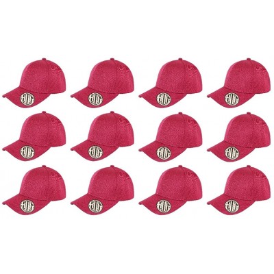 Baseball Caps ( Pack of 12 ) Classic Premium Baseball Cap Adjustable Size Plain Hat Unisex - Burgundy - C41865DMC09 $41.81