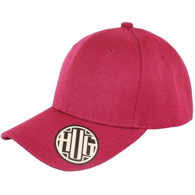 Baseball Caps ( Pack of 12 ) Classic Premium Baseball Cap Adjustable Size Plain Hat Unisex - Burgundy - C41865DMC09 $41.81